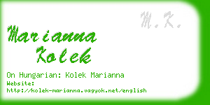 marianna kolek business card